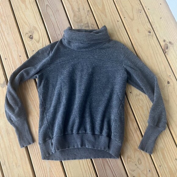 Alo Haze Cowlneck Sweatshirt Gray Cozy Small - Picture 2 of 11